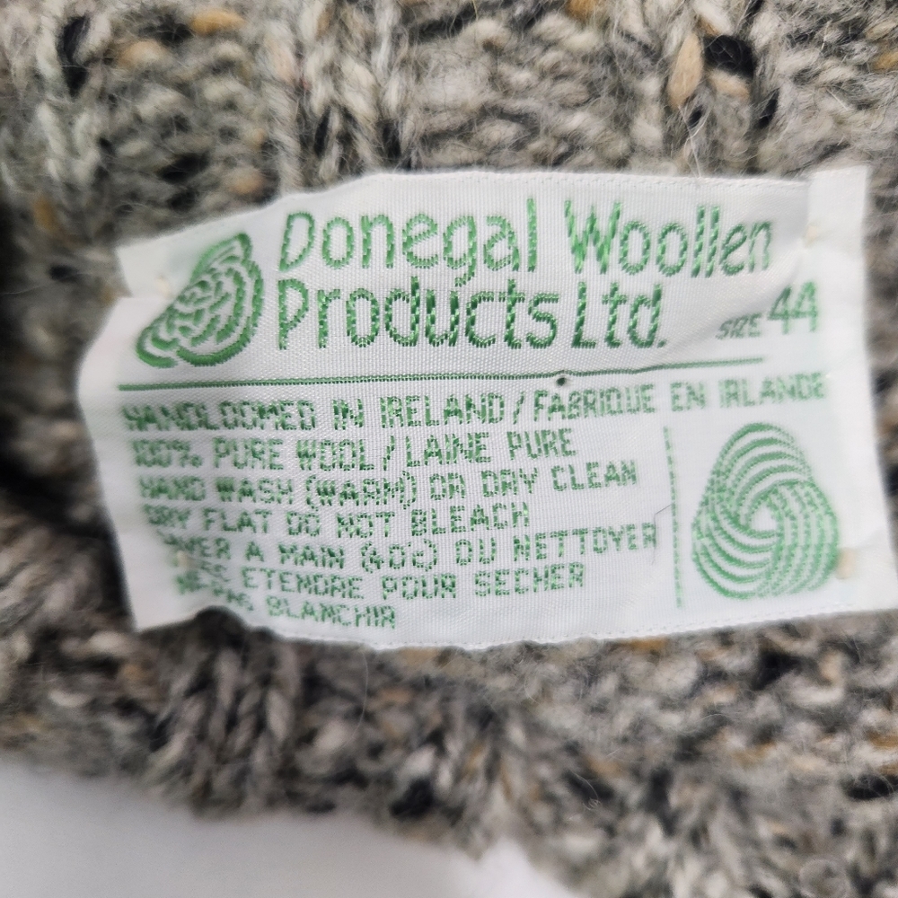 Donegal Button-down wool Cardigan Size 44 EU - Picture 7 of 9